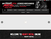 Tablet Screenshot of heavymetalonline.co.uk